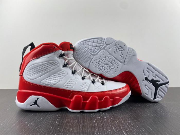 Air Jordan 9 Retro White Gym Red - 302370-160