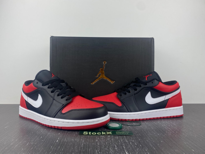 Air Jordan 1 Low "Bred Toe" 553558-066