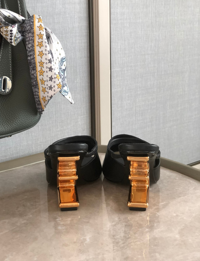 F**di high-heeled sandals