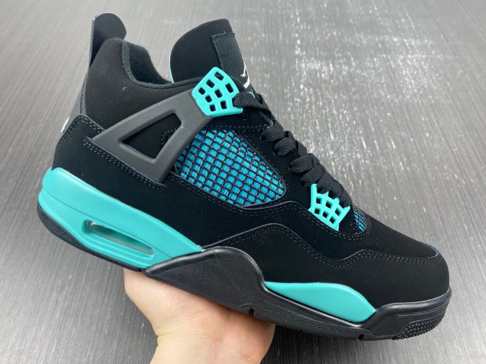 Air Jordan 4 Black T*f*ny Green BQ7669-132