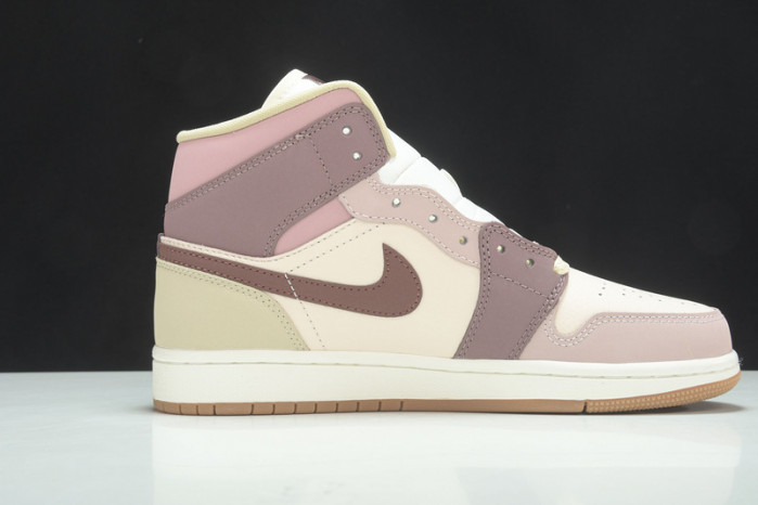 Air Jordan 1 Mid SE Dark Pony Smoky Mauve (W) - DO7440-821