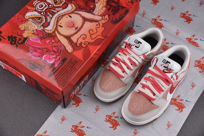 Nike SB Dunk Low SE 85 Double Swish Sail Red Pink DO9457 117