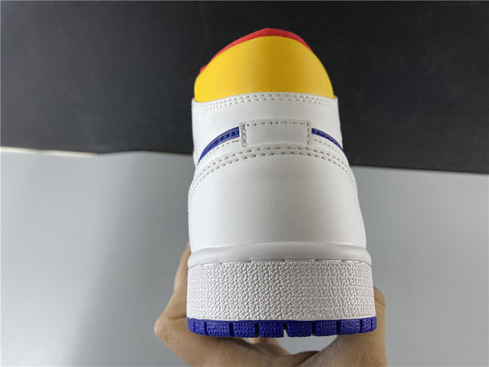 JORDAN 1 MID ROYAL BLUE LASER ORANGE 554724-131