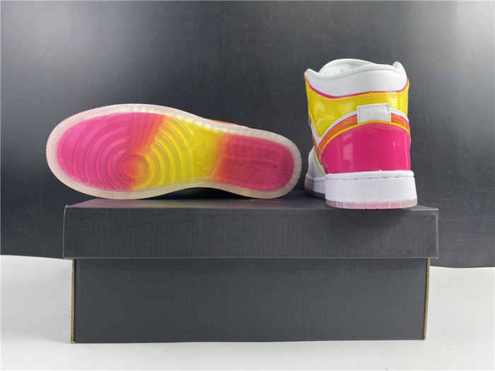 Air Jordan 1 Mid GS "Edge Glow" - CV4611 100