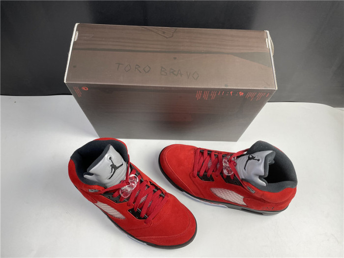 AIR JORDAN 5 RAGING BULL 2021 RED SUEDE DD0587-600