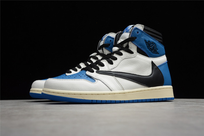 Travis Scott x Fragment x Air Jordan 1 Blue White DH3227-105