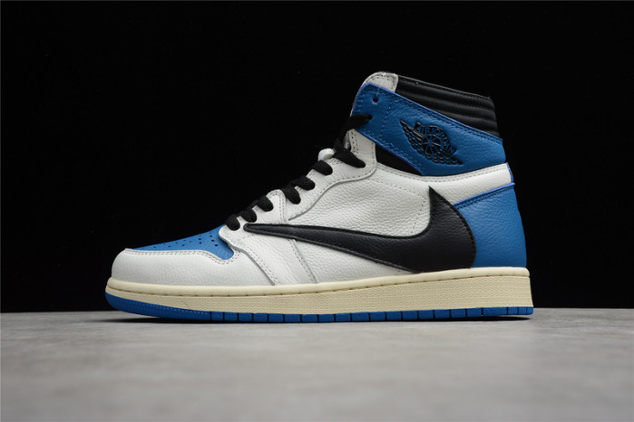 Travis Scott x Fragment x Air Jordan 1 Blue White DH3227-105