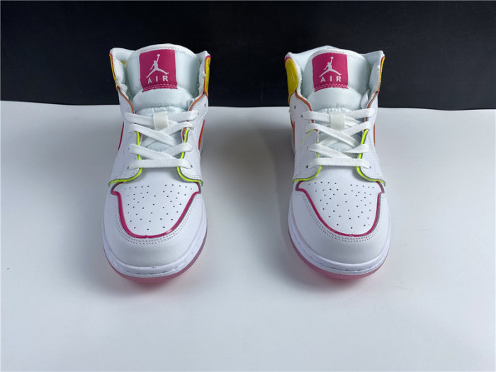 Air Jordan 1 Mid GS "Edge Glow" - CV4611 100