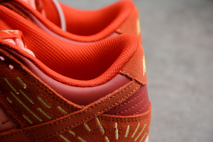 Nike Dunk Low NH  "Orange-Crimson" - DO6723-800
