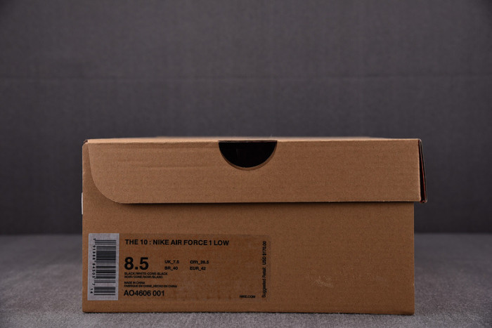 OW Nike Air Force 1 Low Black AO4606-001