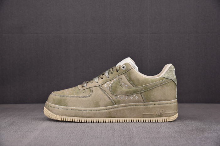 NIKE AIR FORCE 1 LOW NAI-KE OLIVE CANVAS DV4246-333