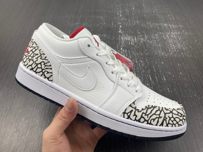 Air Jordan 1 Low Phat White Cement Grey 338145-162