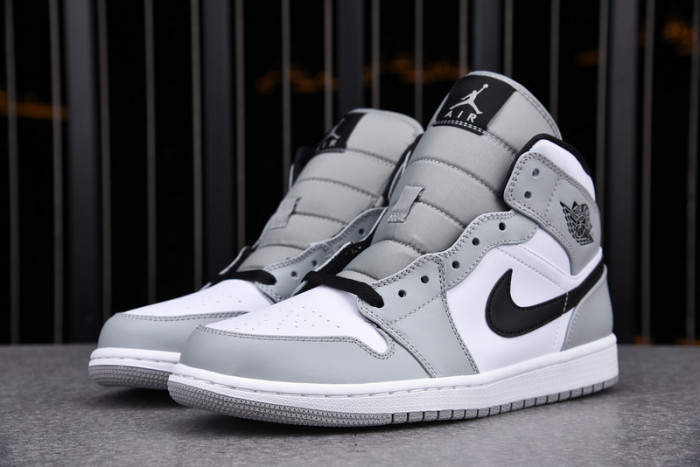 AIR Jordan 1 Mid Light Smoke Grey - 554724-092