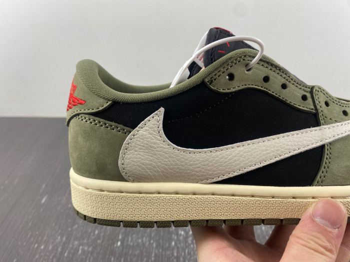 TRAVIS SCOTT AIR JORDAN 1 LOW OG BLACK OLIVE DM7866-002