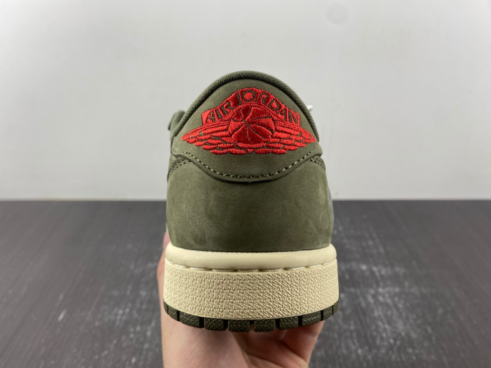 TRAVIS SCOTT AIR JORDAN 1 LOW OG BLACK OLIVE DM7866-002