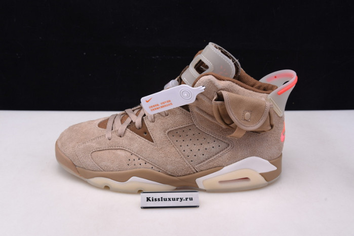 JORDAN 6 RETRO TRAVIS SCOTT BRITISH KHAKI - DH0690-200