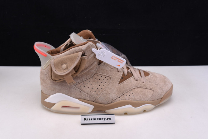 JORDAN 6 RETRO TRAVIS SCOTT BRITISH KHAKI - DH0690-200
