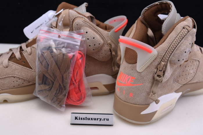 JORDAN 6 RETRO TRAVIS SCOTT BRITISH KHAKI - DH0690-200