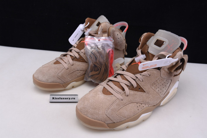 JORDAN 6 RETRO TRAVIS SCOTT BRITISH KHAKI - DH0690-200