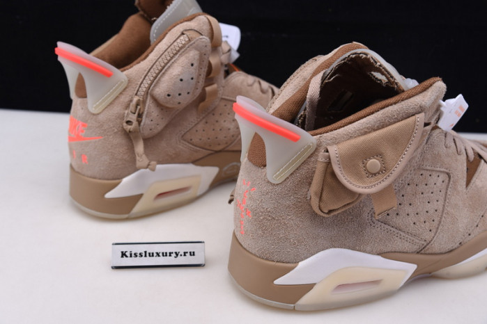 JORDAN 6 RETRO TRAVIS SCOTT BRITISH KHAKI - DH0690-200