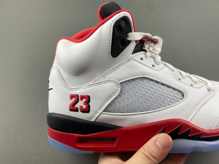 Air Jordan 5 Fire Red Black Tongue 2025 HQ7978-101