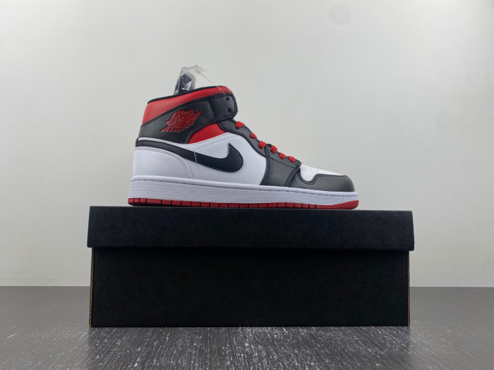 AIR Jordan 1 Mid Gym Red Black Toe  - DQ8426-106