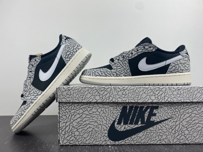 Air Jordan 1 Retro Low OG Black Cement - CZ0790-001