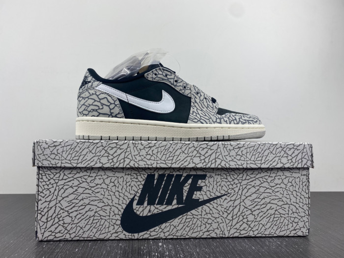 Air Jordan 1 Retro Low OG Black Cement - CZ0790-001