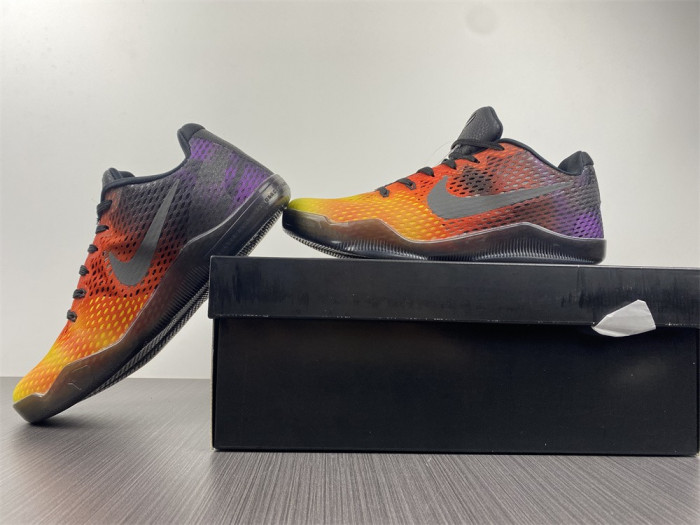 Nike Zoom Kobe 11 EM Sunset Red Black Yellow - AV6339-100