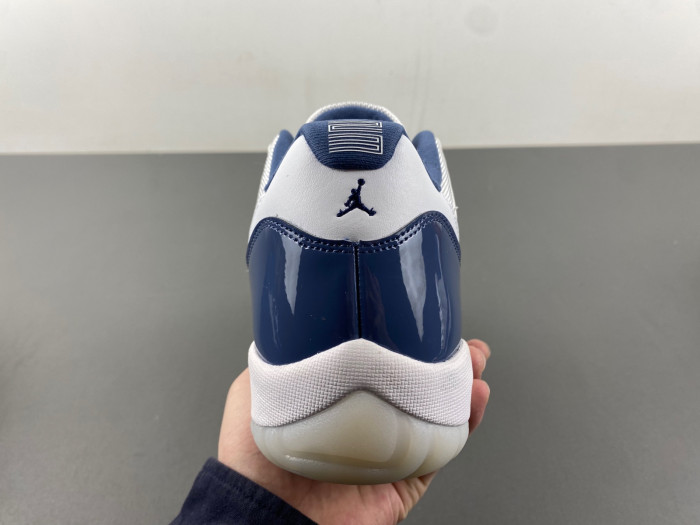 AIR JORDAN 11 LOW RETRO WHITE MIDNIGHT NAVY | FV5104-104